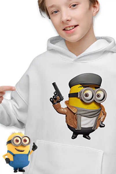 OEM Παιδικό Φούτερ Αγοριών Μίνιονς Ντετέκτιβ Νουάρ Εγώ, ο Απαισιότατος