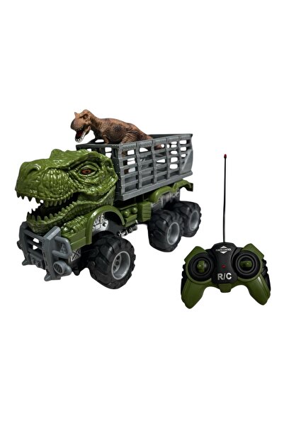 ADIRI SHOP Camion RC Jucărie 6x6 cu dinozaur, telecomandă 27MHz, scară 1:18, ...