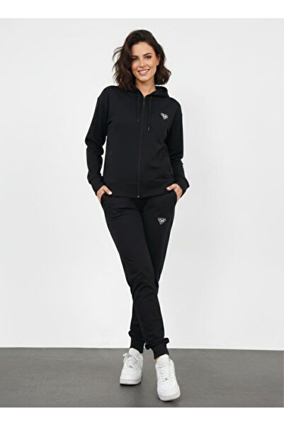 LFSPORT Hooded 2-Piece Women's Tracksuit Set Black