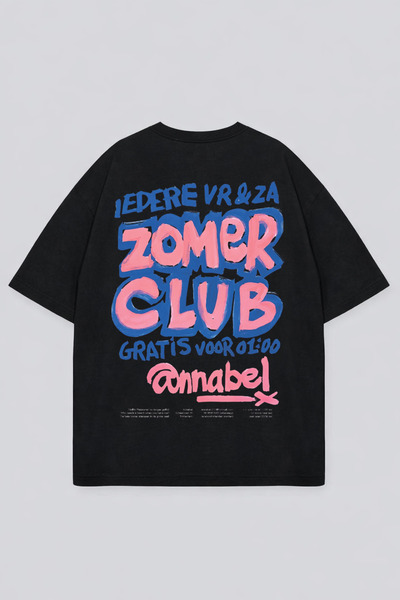 LORVEX Μπλουζάκι Oversize Unisex 100% Βαμβακερό Άνετο Μπλουζάκι με Στάμπα