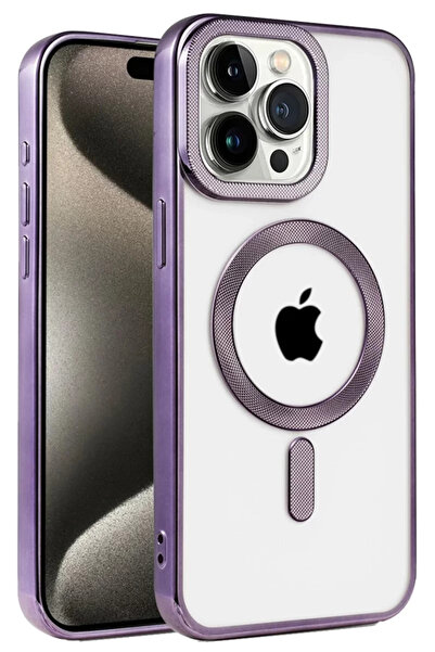 FREEDOM STOREE حافظة Newface لهاتف iPhone 14 Pro Kronos Magsafe - أرجواني غامق