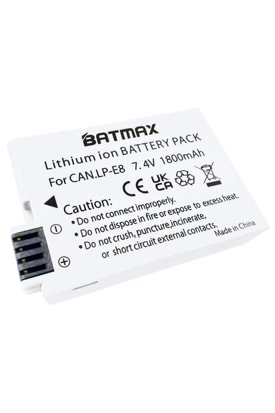 Batmax Battery for Canon LP-E8 1800 mAh fully decoded