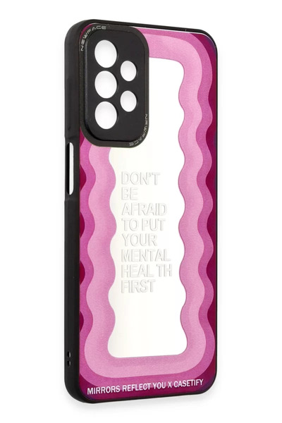 FREEDOM STOREE غطاء حماية نيو فيس لهاتف سامسونج جالاكسي A23 4G بنمط مرآة - مر...