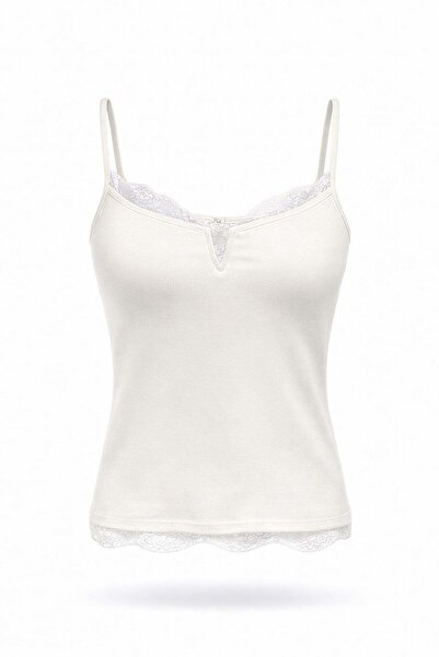 5in1Canpolat Ecru Lace Athlete 17469