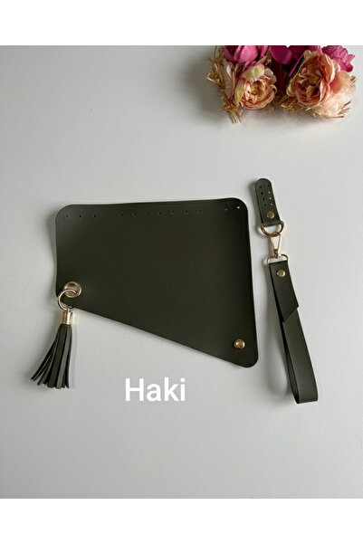 zg hobi aksesuar Faux Leather Side Cover and Handle Set for Knitted Bags