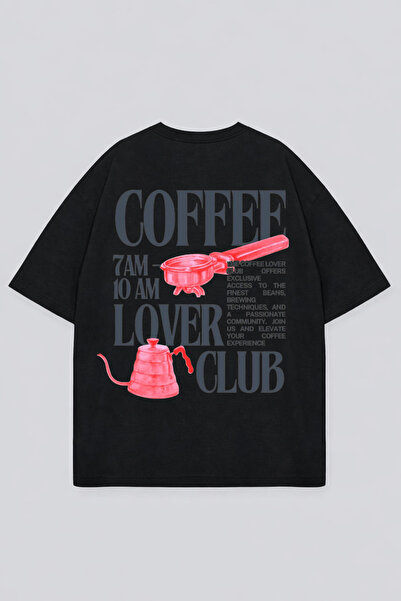 LORVEX Μπλουζάκι Oversize Unisex 100% Βαμβακερό Άνετο Μπλουζάκι με Στάμπα