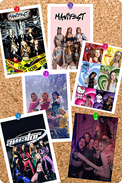 GameBulance Manifest Grubu Temalı 6 Adet Pano Kart Seti | Manifest Grubu Foto...