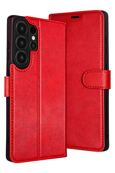 FREEDOM STOREE حافظة نيو فايس سامسونج جالاكسي إس 26 ألترا تريند إس بلس - أحمر