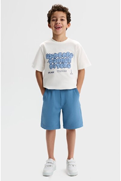 nk kids LİMİ erkek çocuk yumuşak esnek yapılı penye şortlu takım