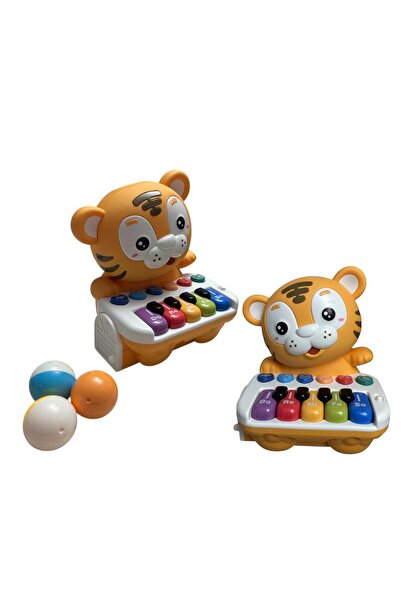 ADIRI SHOP Εκπαιδευτικό μουσικό πιάνο για παιδιά, μοντέλο τίγρης, φώτα και ήχ...