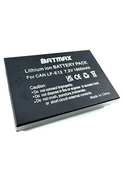 Batmax Battery for Canon LP-E12 1800 mAh fully decoded