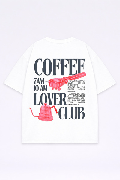 LORVEX Μπλουζάκι Oversize Unisex 100% Βαμβακερό Άνετο Μπλουζάκι με Στάμπα