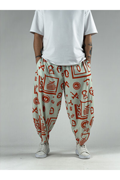 COCOPELLI Ανδρικό παντελόνι Ethnic Tablo Patchwork COC3048