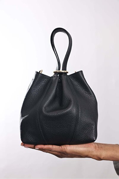 5in1Canpolat Black Vienna Leather Bag 7989