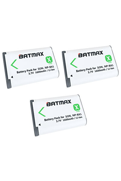 Batmax 3x Battery for Sony NP-BX1 1600 mAh