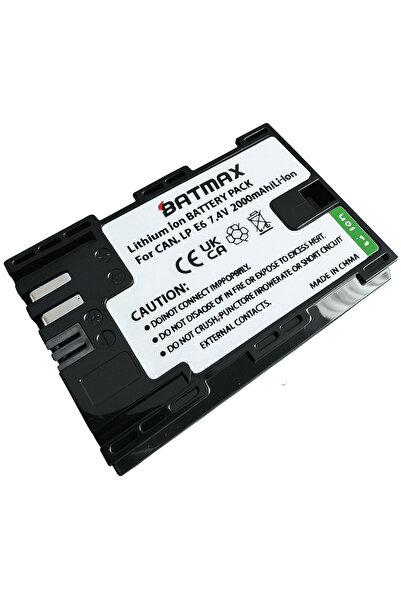 Batmax Acumulator/Baterie pentru Canon LP-E6 2000 mAh complet decodificat
