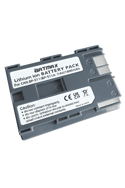 Batmax Battery for Canon BP-511 1800 mAh fully decoded
