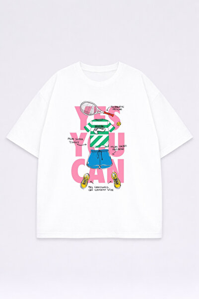 LORVEX تي شيرت كبير الحجم للجنسين مصنوع من القطن بنسبة 100%، تي شيرت مطبوع بق...