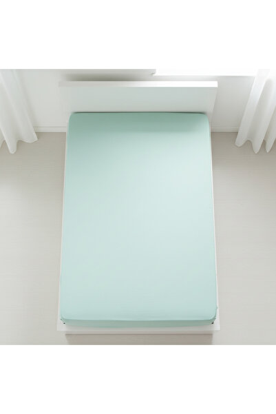 YAZICI Single Elastic Fitted Sheet 100X200 Cotton Soft Breathable Non-Slip Fl...