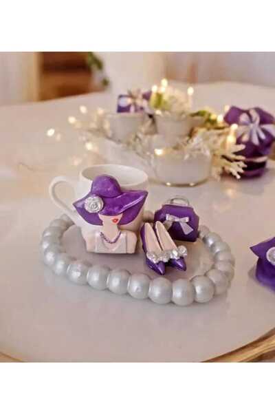 e&e süs dükkanı Coffee Cup Special Design Gift-Giving Coffee Cup Model with S...