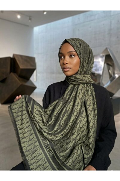 white stars شال مزدوج الجوانب بنمط D