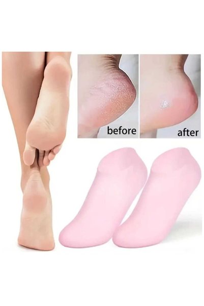 bahe home Heel Crack Removal Foot Care Socks Moisturizing Repairing Softening Effective Care 1 Pair