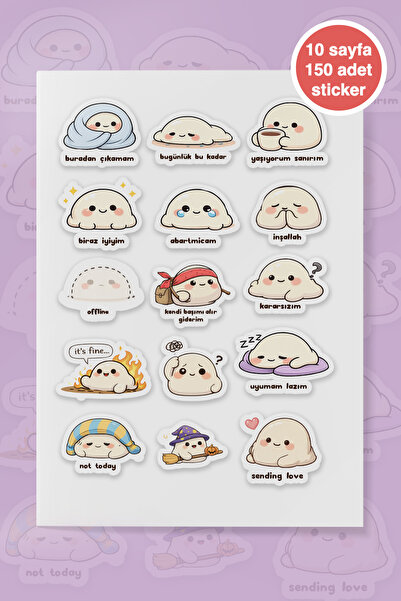 To Design Lab مجموعة ملصقات ذات طابع موضعي 10 أوراق/150 ملصق