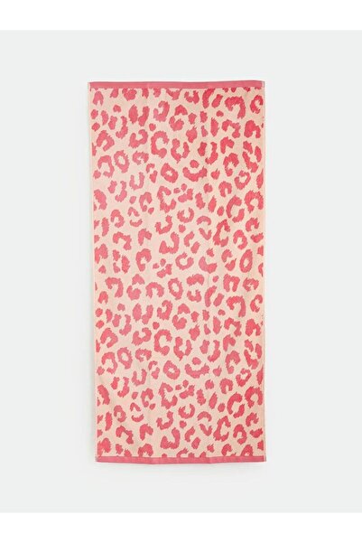 LC Waikiki Γυναικεία πετσέτα θαλάσσης με σχέδιο λεοπάρ 70x150 εκ. (S6)