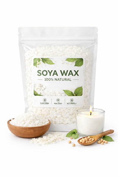 Gül Mum 1 KG Alman Soya Wax Flake Yaprak Beyaz