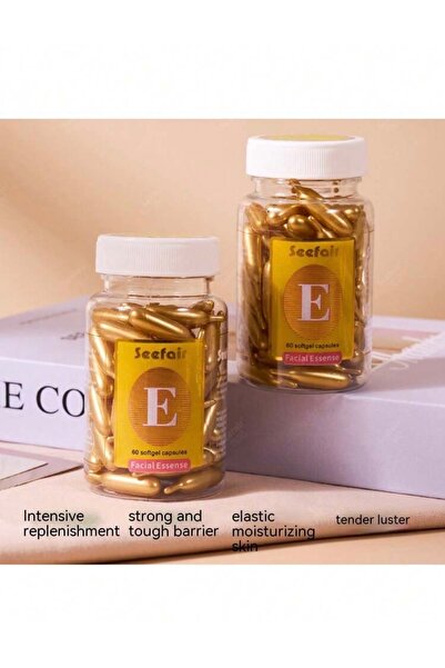 seefair كبسولات سيروم فايتامين E لترطيب ونضارة الوجه عدد 60 كبسولة