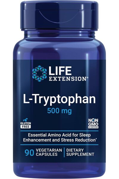 Life Extension L-Τρυπτοφάνη 500mg 90 κάψουλες