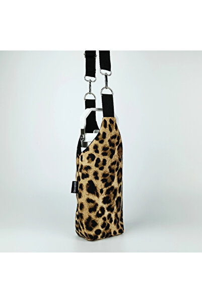 woodycord Handmade U-Model Leopard Patterned Thermos and Flask Cover