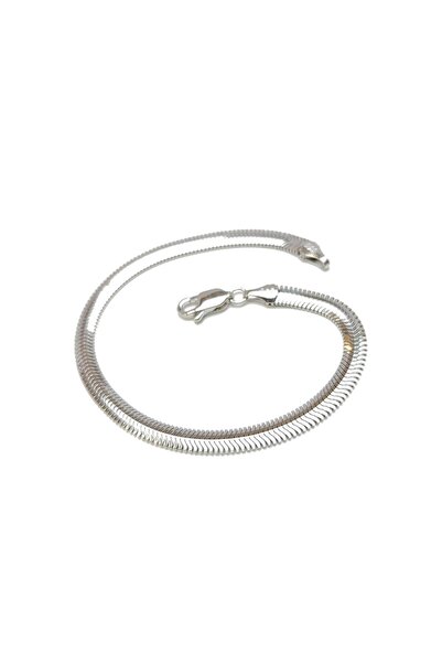 Altınofisi 4.3mm Beyaz Balık Sırtı Bileklik Künye 14 Ayar Altın HD VİDEOLU