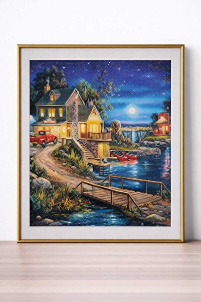 DNZt 5D Diamond Painting 30x30 cm Elmas Mozaik Boncuklu Taşlı Goblen Pano Tab...