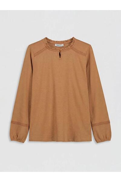 LC Waikiki Crew Neck Embroidered Blouse (S6)