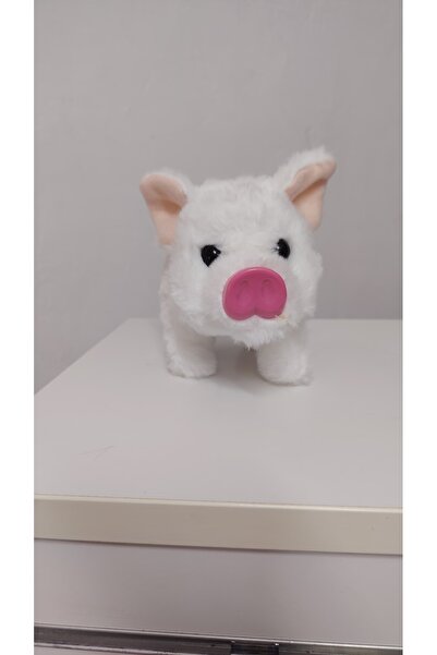 FARA Porc alb interactiv care merge, da din coada si guita prin miscarea râtu...