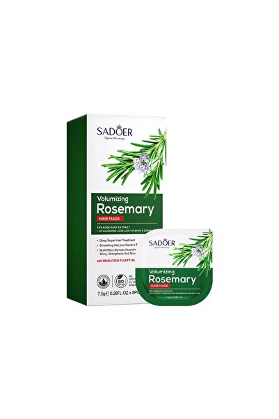 SADOER Rosemary Moisturizing Hair Mask 8 Pieces, Improve Dry and Normal Hair ...