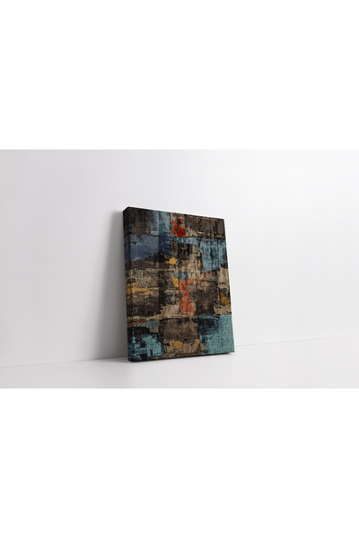RUGSMODERN Kanvas Tablo Soyut Desenli Çok Renkli Art 1385