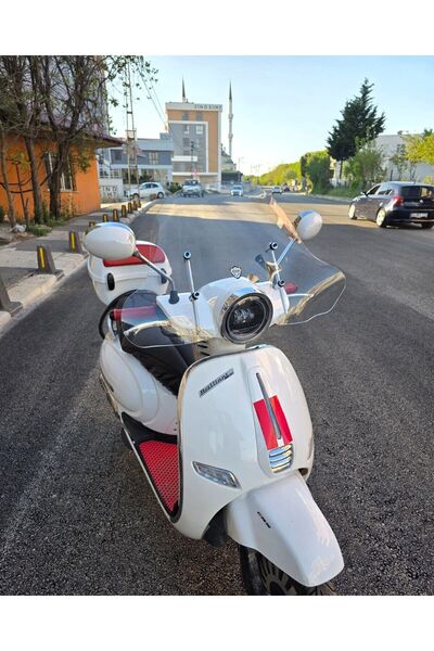 MOTOCAM Küba Master MT 50 Ön Cam 2021-2026 Model 45cm Şeffaf Renkli Elcikli APARATSIZ