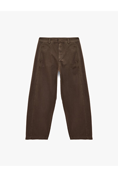 Koton Cotton Pocket Detailed Comfortable Fit Regular Leg Balloon Trousers