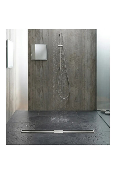 Herum Sifon de duș, montat în pardoseală, liniar, din oțel inoxidabil, set co...