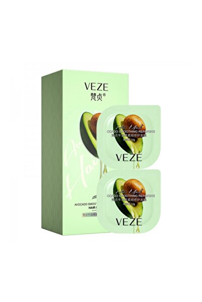Veze ماسك ترطيب الشعر بالأفوكادو 6 قطع، لتحسين حالة الشعر الجاف والعادي مناسب...