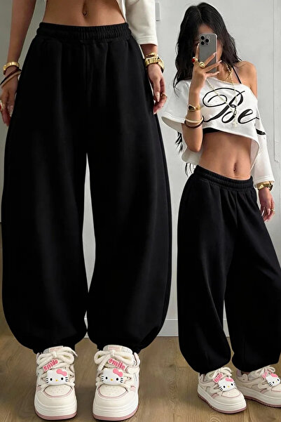 vladivosto Wide Fit Elastic Cuffs Casual Unisex High Waist Extra Loose Plus S...