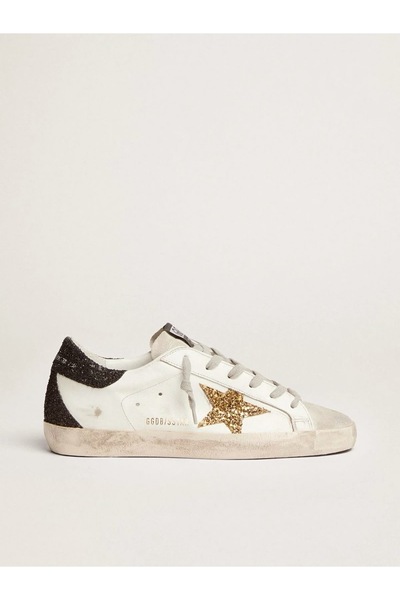 Golden حذاء رياضي أبيض من غوس للنساء، حذاء كاجوال خفيف الوزن يسمح بالتهوية