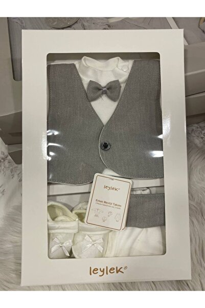Leni Kids Baby Boy Jacketed 4-Piece Mevlüt Set