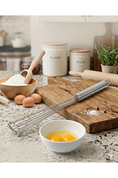 Razmo 1 Piece New Generation Adjustable Stainless Egg Pastry Whisk