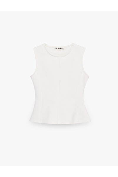 Koton Cotton Slim Fit Sleeveless Crew Neck Blouse