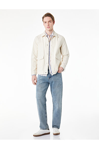 Koton Cotton Regular Waist Vintage Straight Jeans