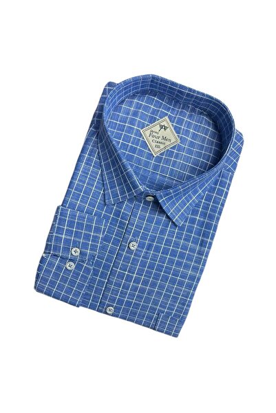 EREN STYLE Linen Classic 100% Cotton Long Sleeve Anti-Sweat Shirt