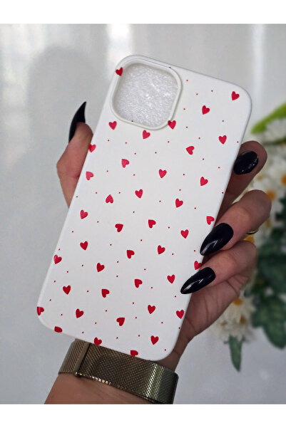 ARTEBA Global Iphone 15 pro max white heart pattern premium launch phone case